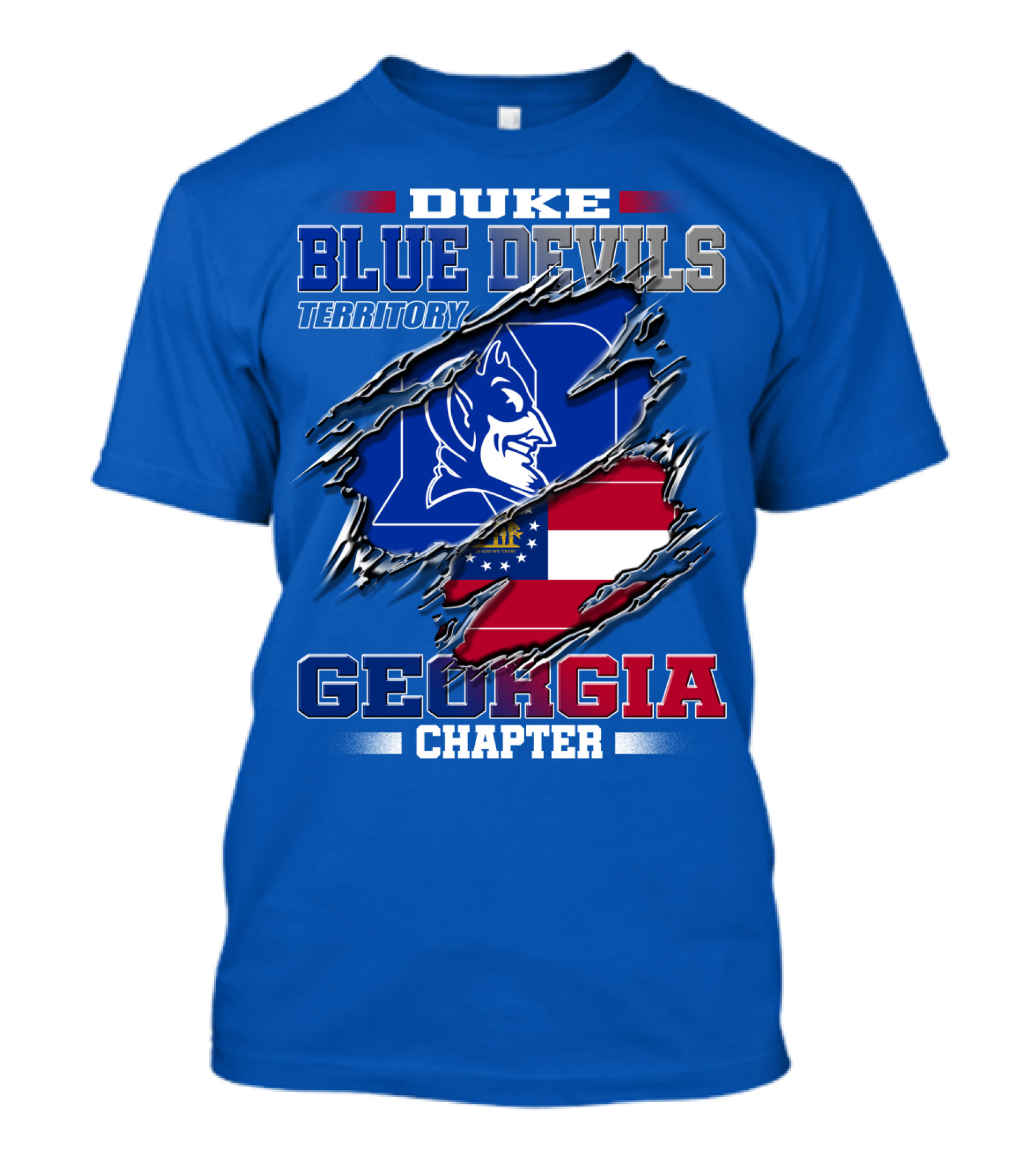 Duke Blue Devils Territory Georgia Chapter T-Shirt