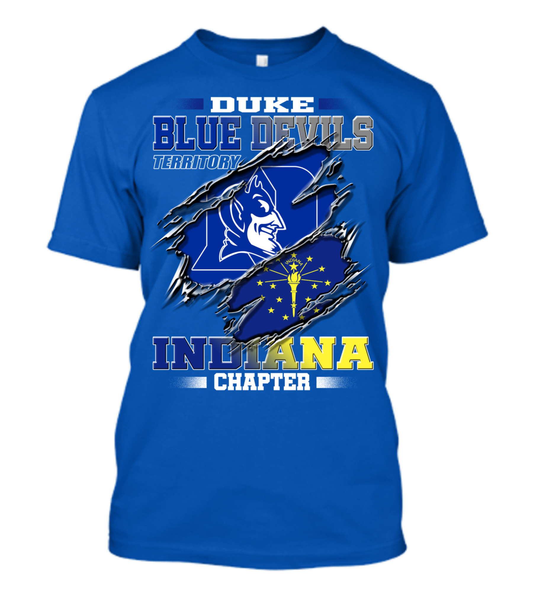 Duke Blue Devils Territory Indiana Chapter T-Shirt
