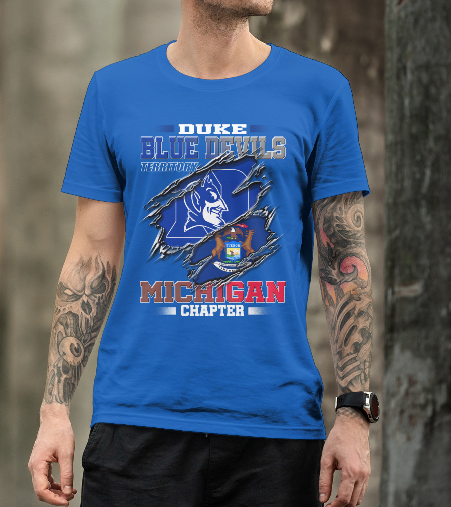 Duke Blue Devils Territory Michigan Chapter T-Shirt