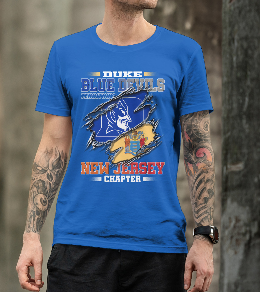 Duke Blue Devils Territory New Jersey Chapter T-Shirt
