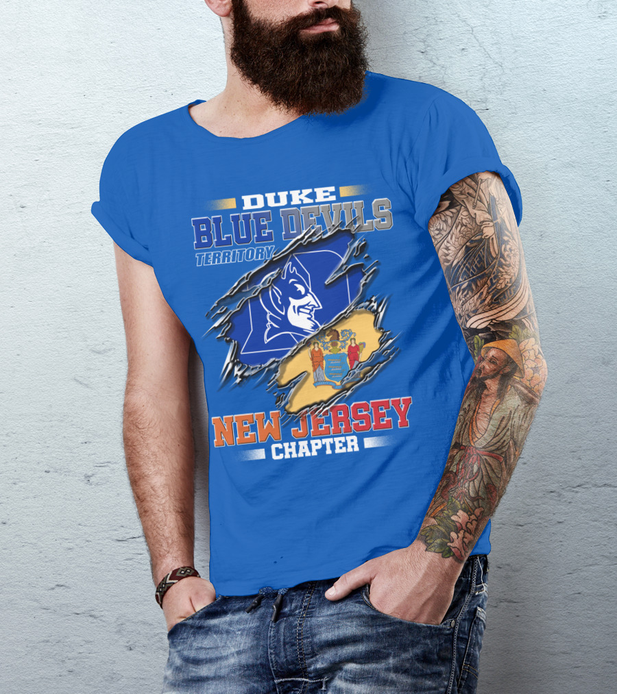 Duke Blue Devils Territory New Jersey Chapter T-Shirt