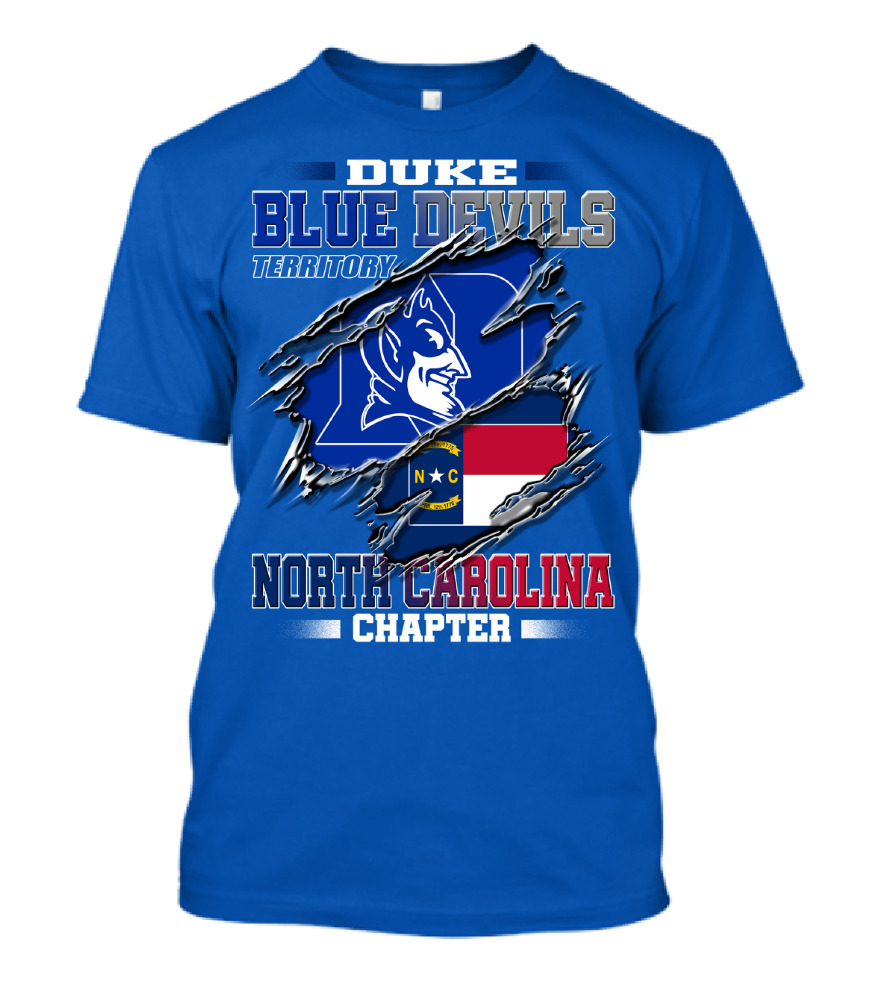 Duke Blue Devils Territory North Carolina Chapter T-Shirt
