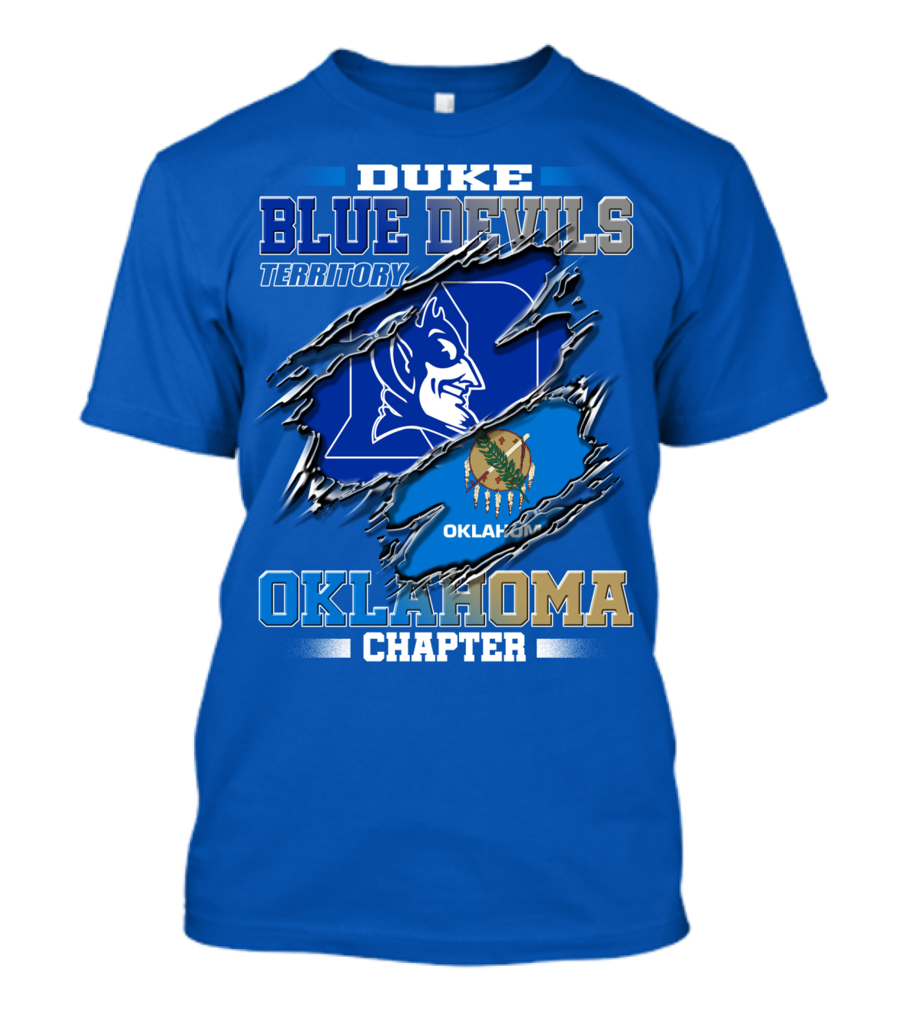 Duke Blue Devils Territory Oklahoma Chapter T-Shirt