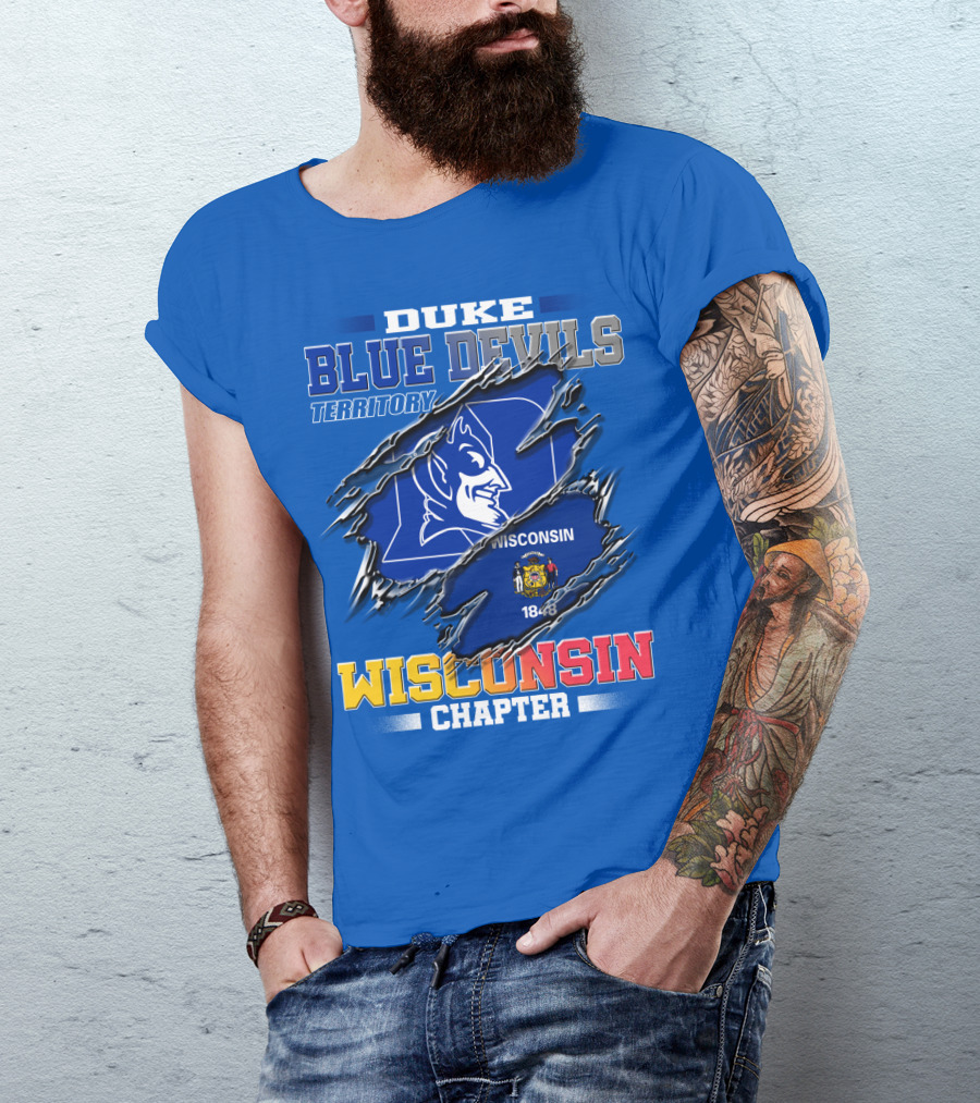 Duke Blue Devils Territory Wisconsin Chapter T-Shirt