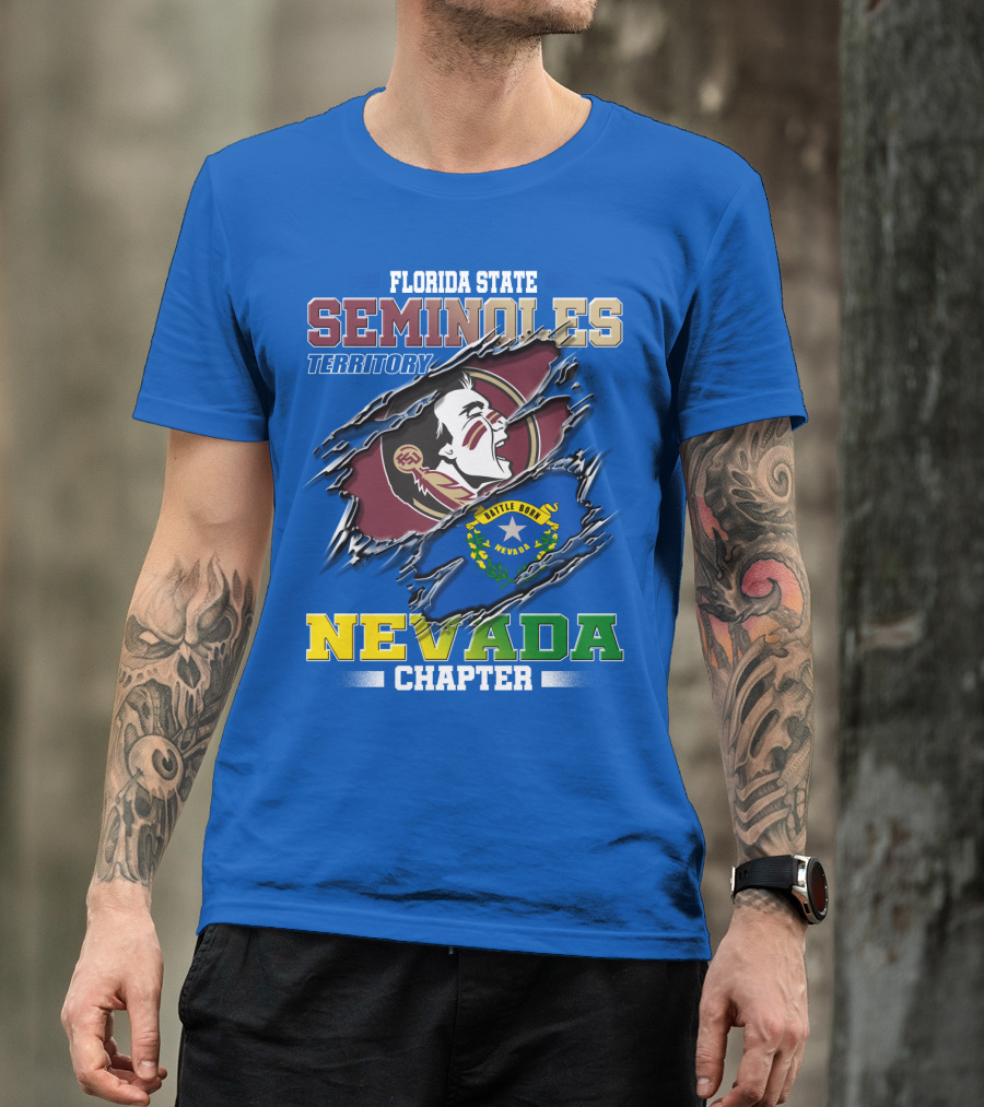 Florida State Seminoles Territory Nevada Chapter Little Honor State T-Shirt
