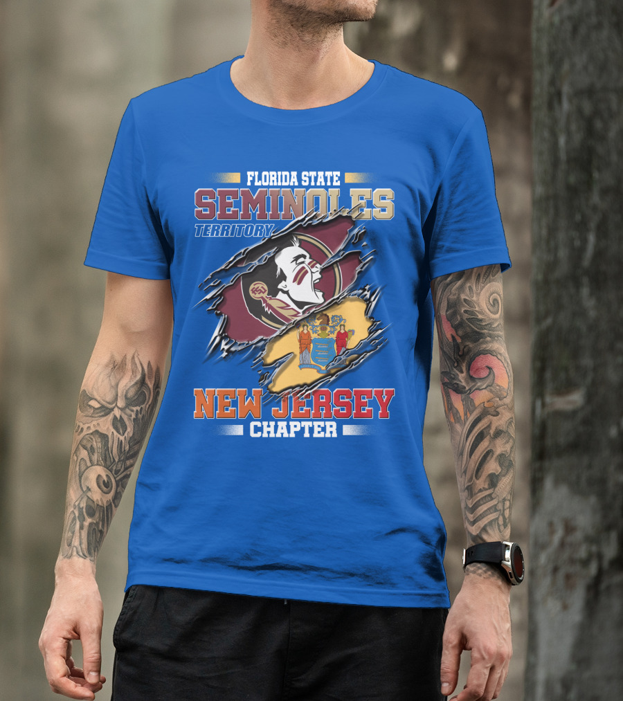 Florida State Seminoles Territory New Jersey Chapter T-Shirt