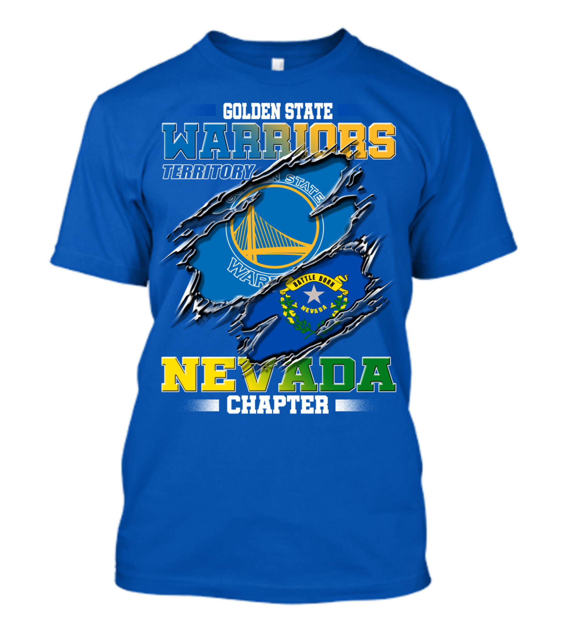 Golden State Warriors Territory Nevada Chapter Battle Born T-Shirt