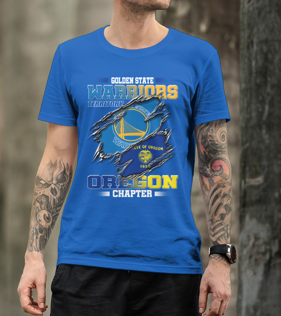 Golden State Warriors Territory State Of Oregon Chapter 1859 T-Shirt