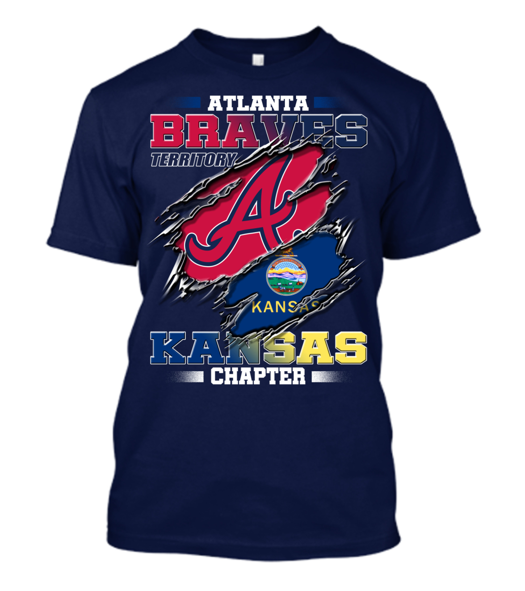 Atlanta Braves Territory Kansas Chapter T-Shirt