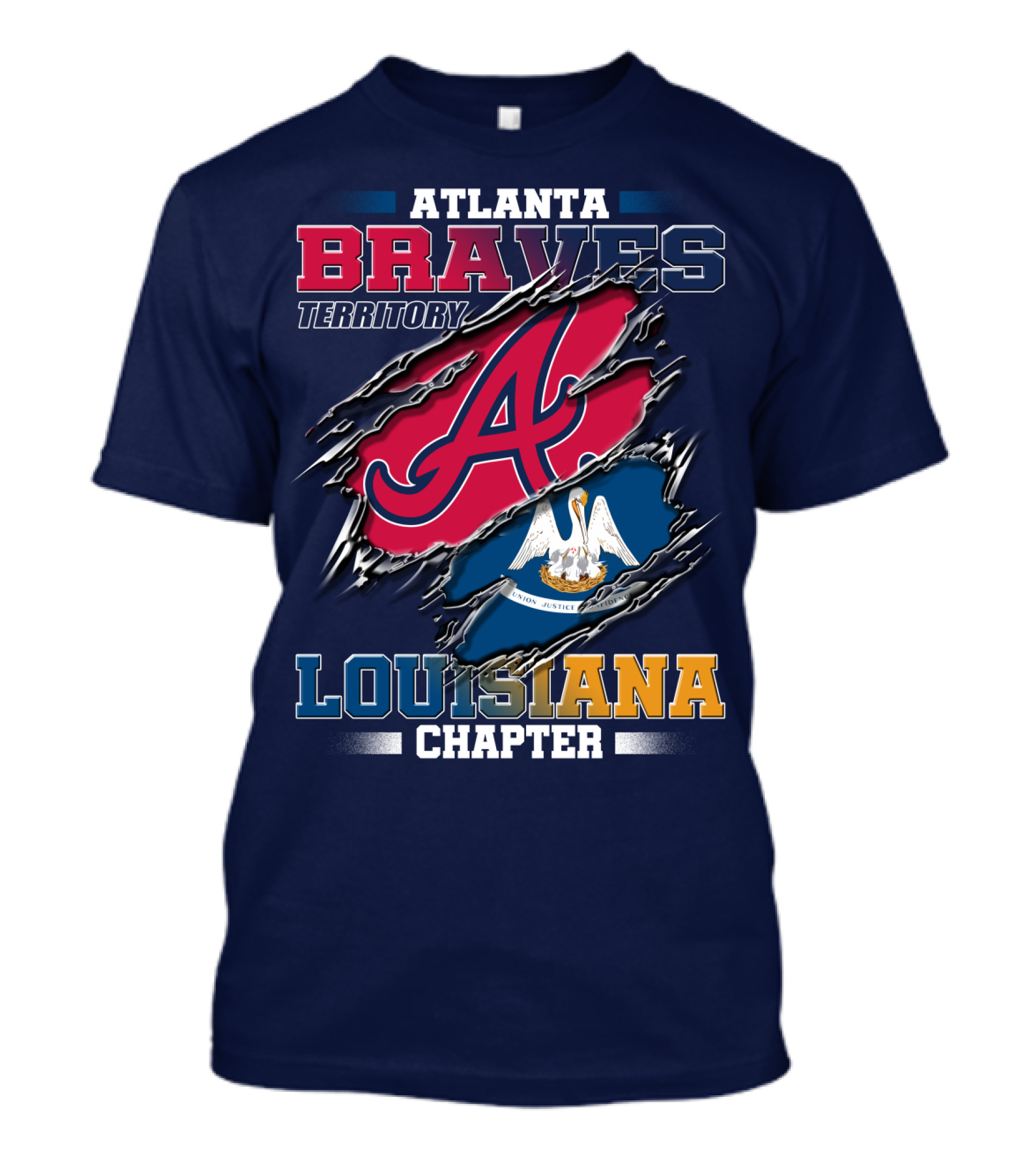 Atlanta Braves Territory Louisiana Chapter T-Shirt