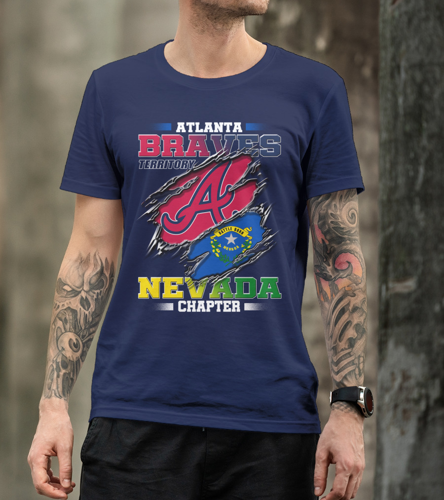 Atlanta Braves Territory Nevada Chapter Battle Born T-Shirt
