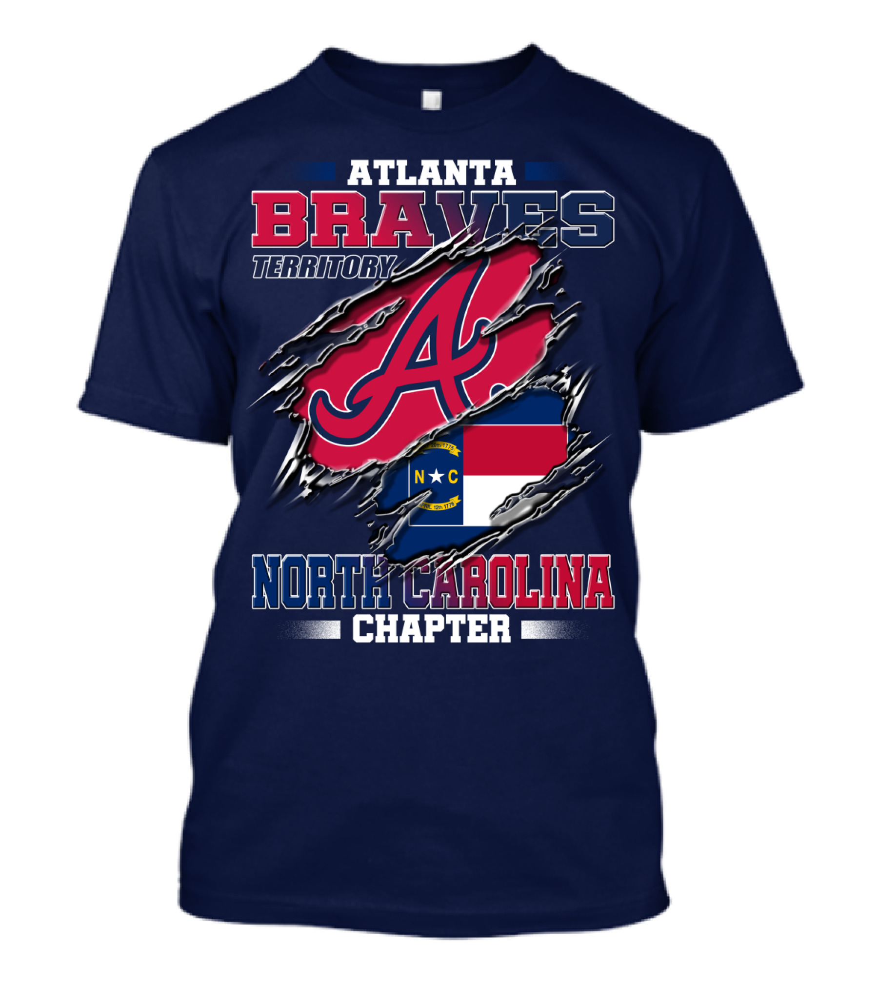 Atlanta Braves Territory North Carolina Chapter T-Shirt
