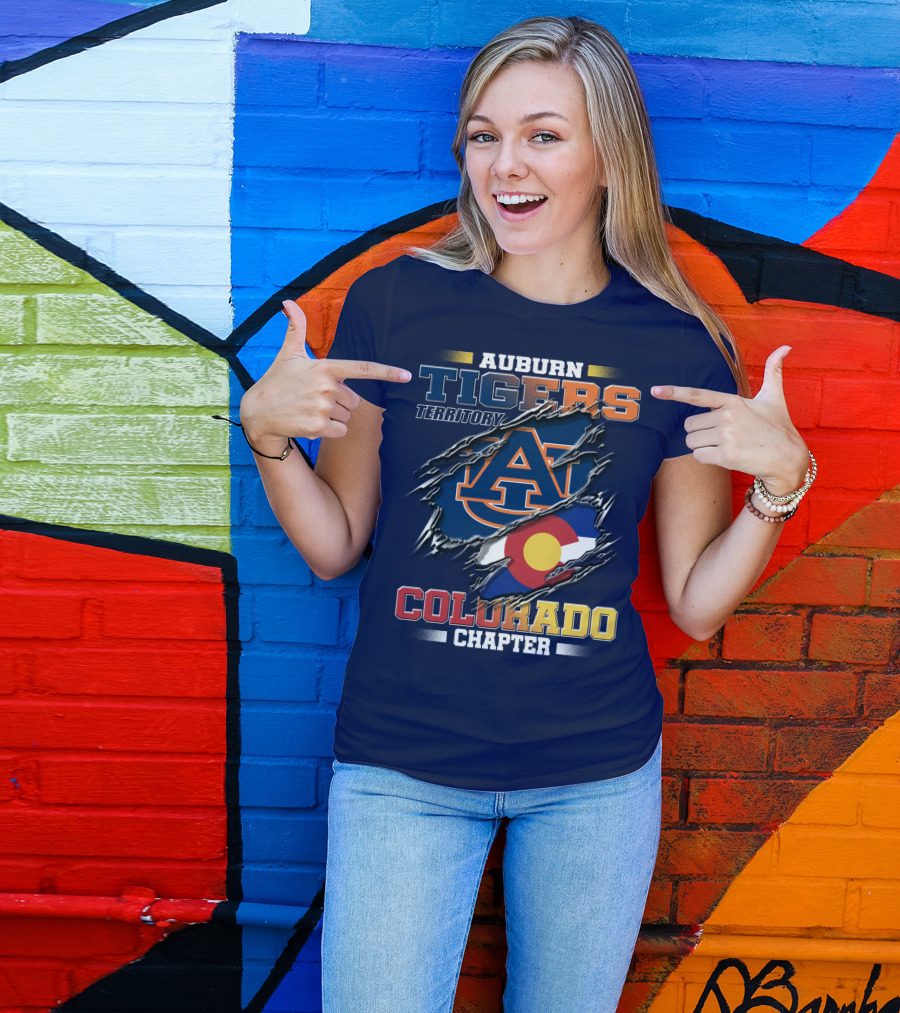 Auburn Tigers Territory Colorado Chapter T-Shirt