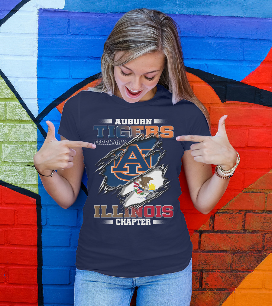 Auburn Tigers Territory Illinois Chapter T-Shirt