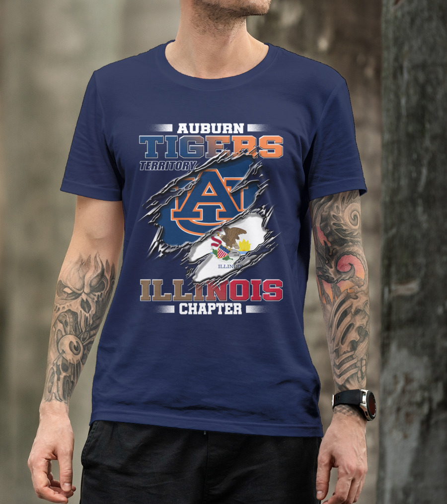 Auburn Tigers Territory Illinois Chapter T-Shirt