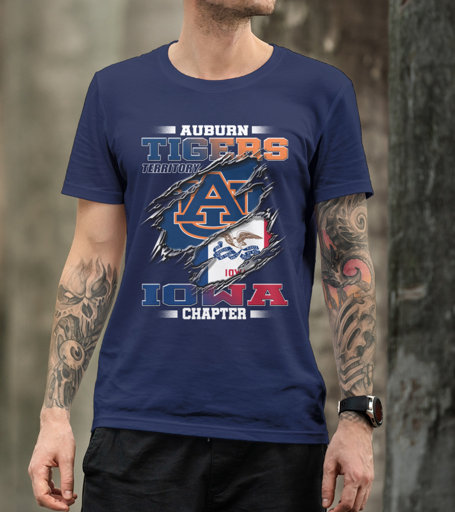 Auburn Tigers Territory Iowa Chapter T-Shirt