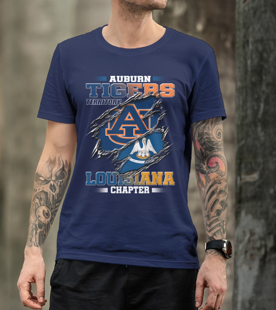 Auburn Tigers Territory Louisiana Chapter T-Shirt