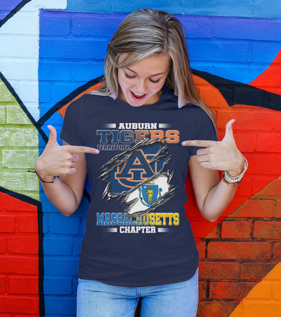 Auburn Tigers Territory Massachusetts Chapter T-Shirt