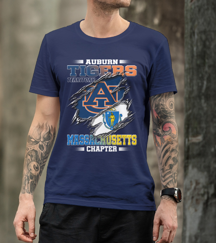 Auburn Tigers Territory Massachusetts Chapter T-Shirt