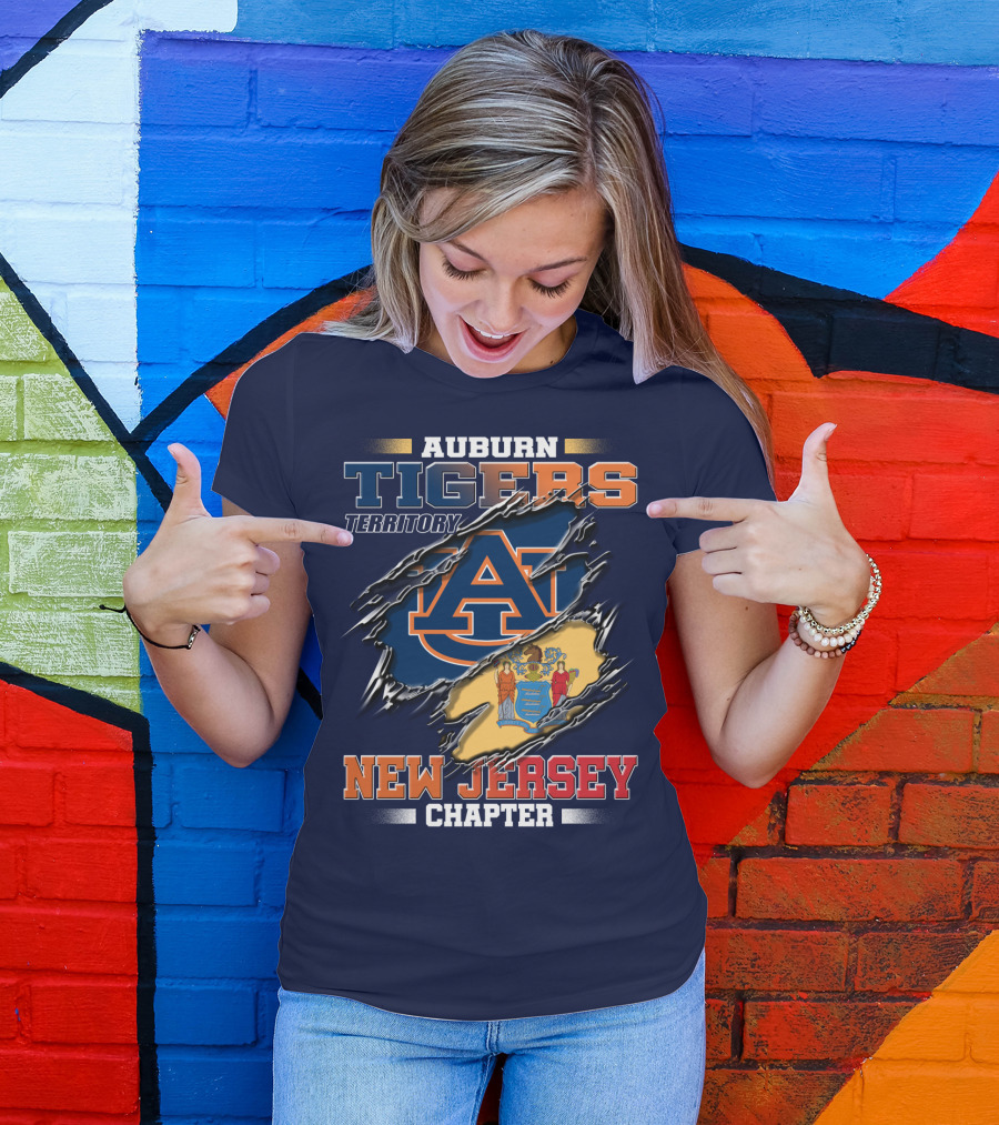 Auburn Tigers Territory New Jersey Chapter T-Shirt