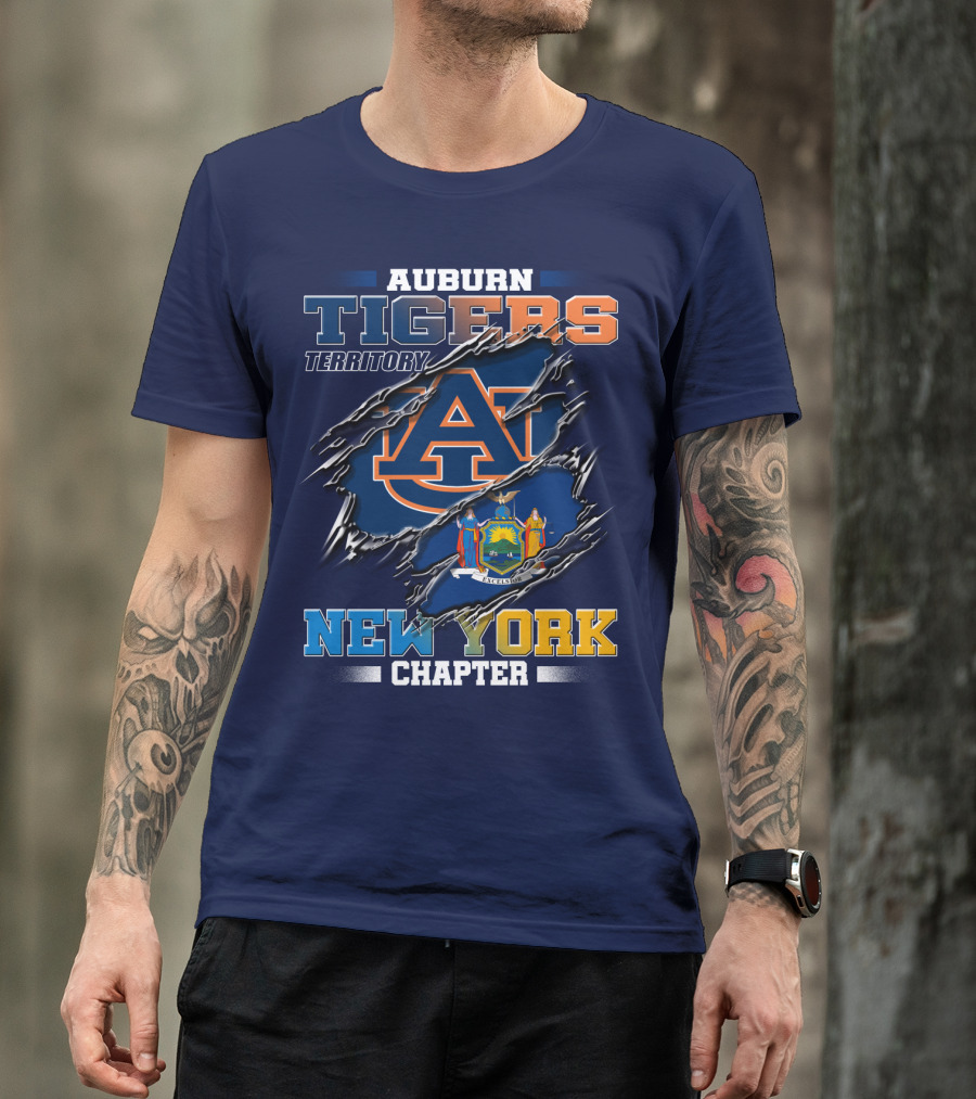 Auburn Tigers Territory New York Chapter T-Shirt