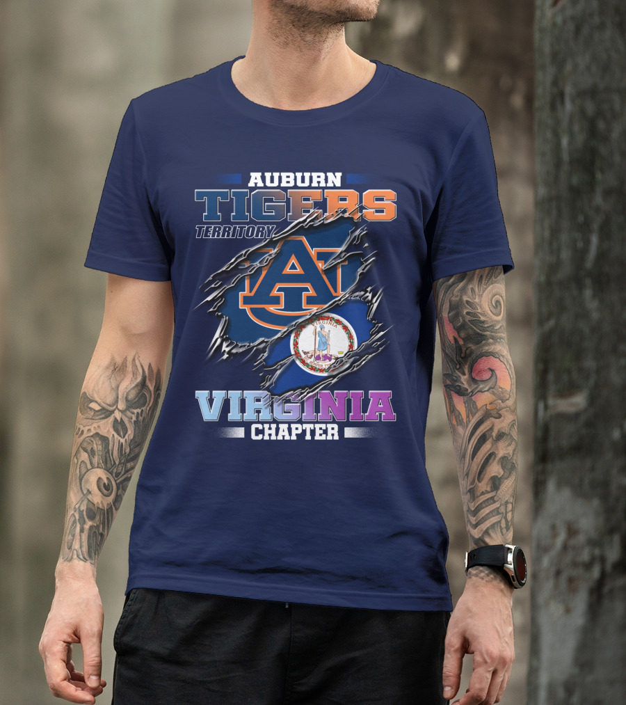 Auburn Tigers Territory Virginia Chapter T-Shirt