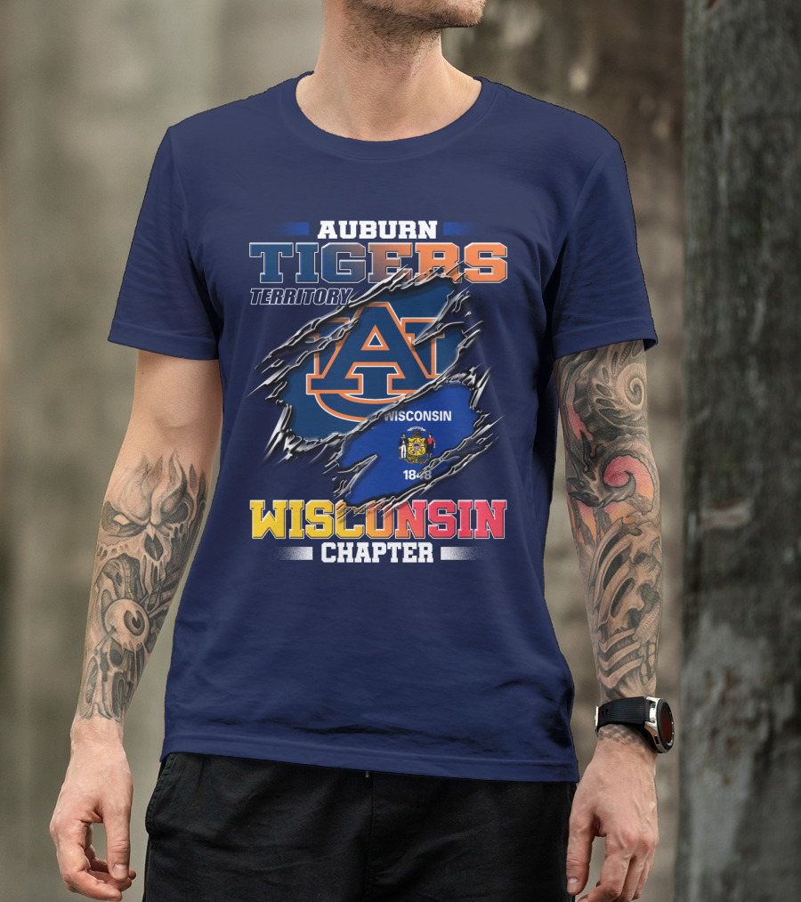 Auburn Tigers Territory Wisconsin Chapter 1848 T-Shirt