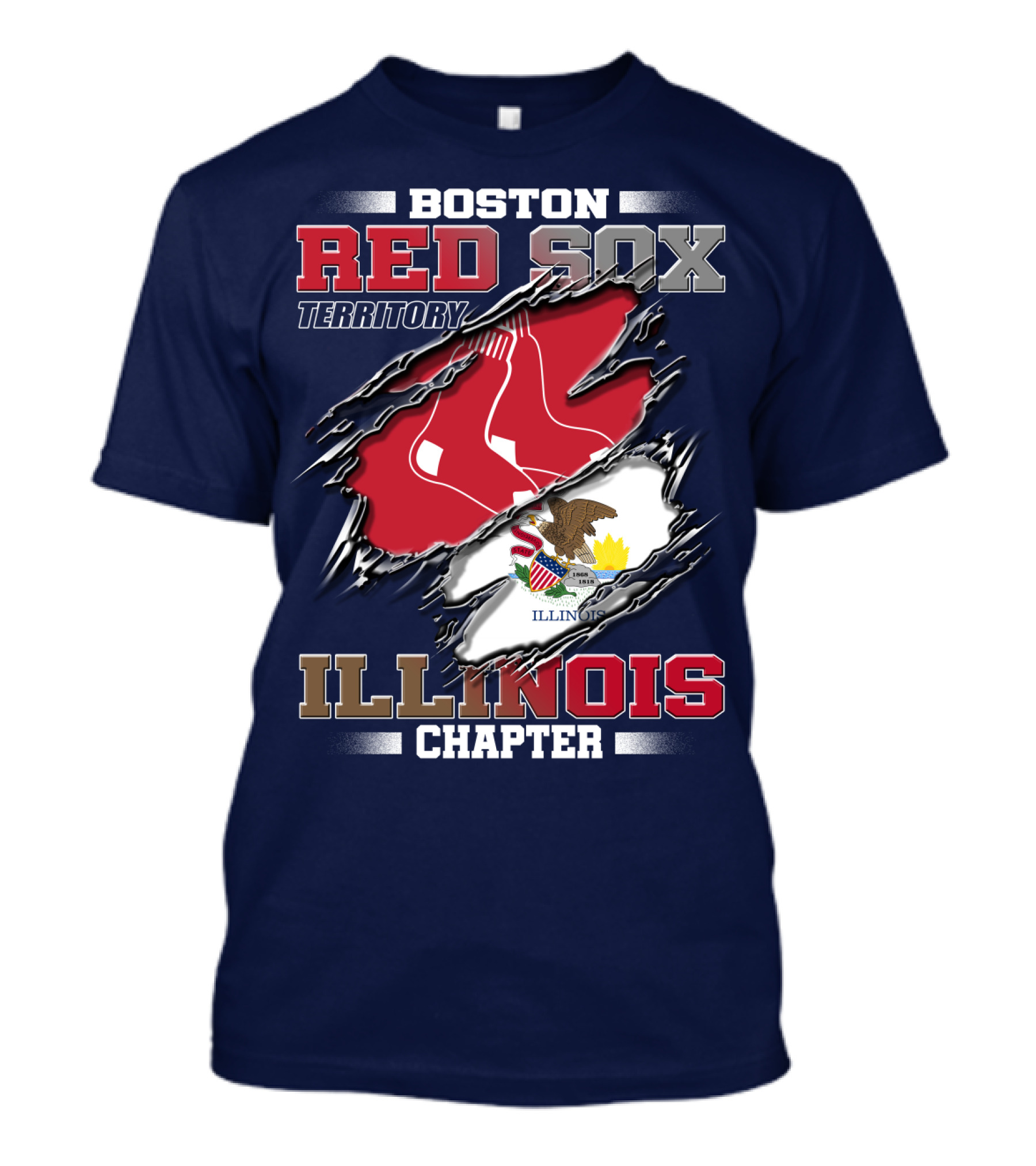 Boston Red Sox Territory Illinois Chapter T-Shirt