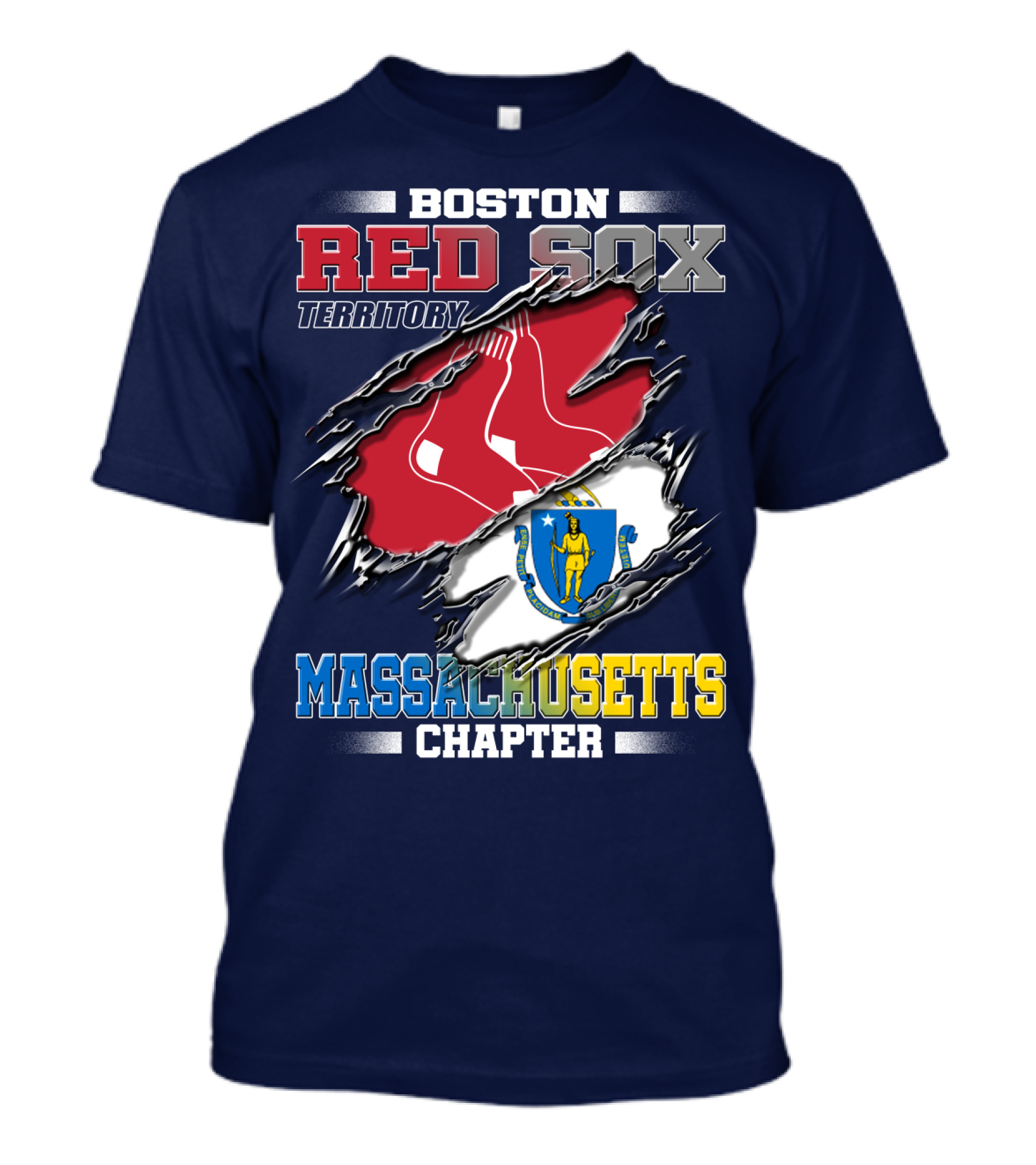Boston Red Sox Territory Massachusetts Chapter T-Shirt