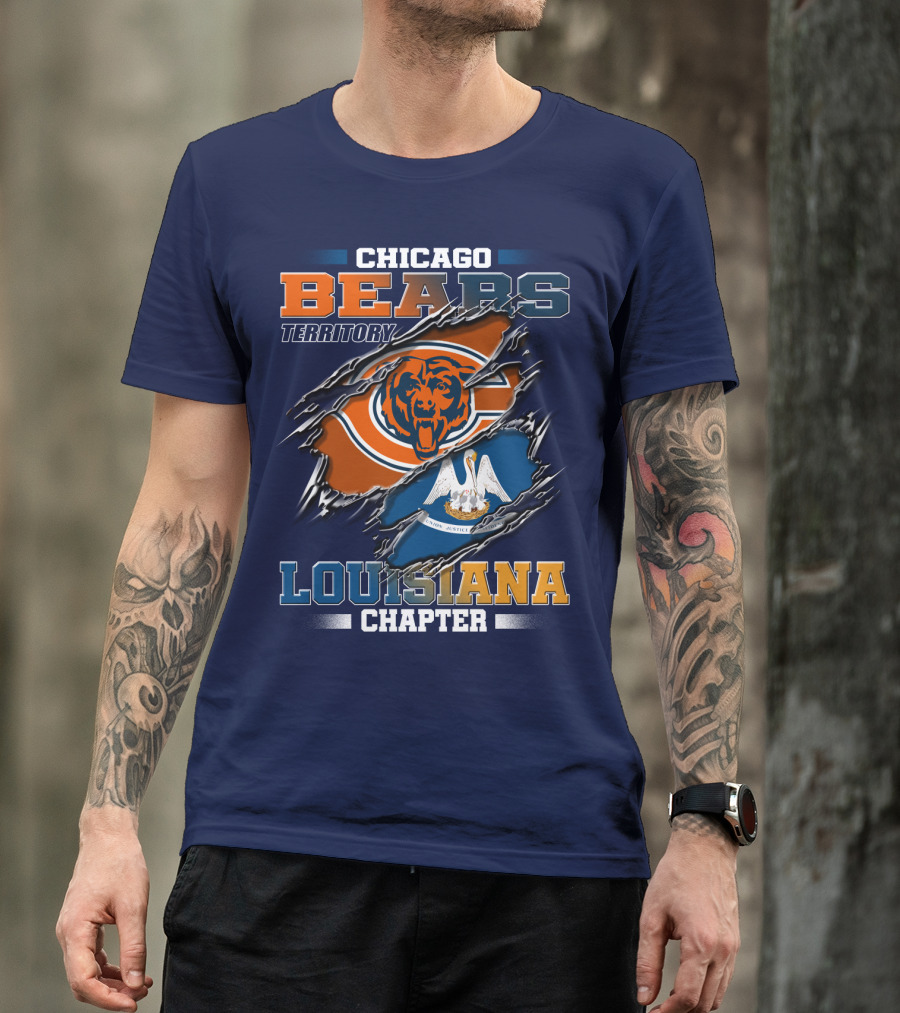 Chicago Bears Territory Louisiana Chapter T-Shirt