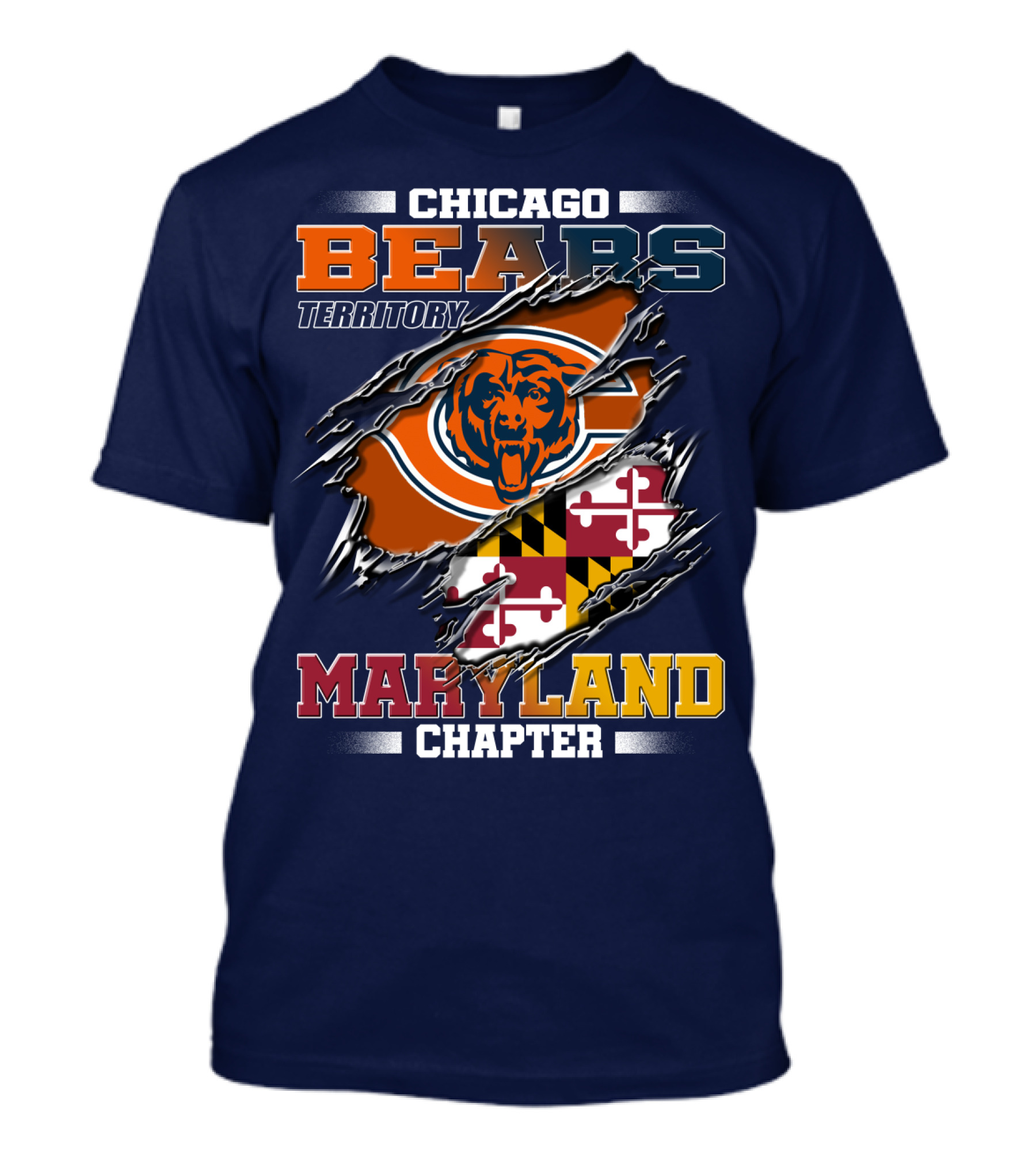 Chicago Bears Territory Maryland Chapter T-Shirt