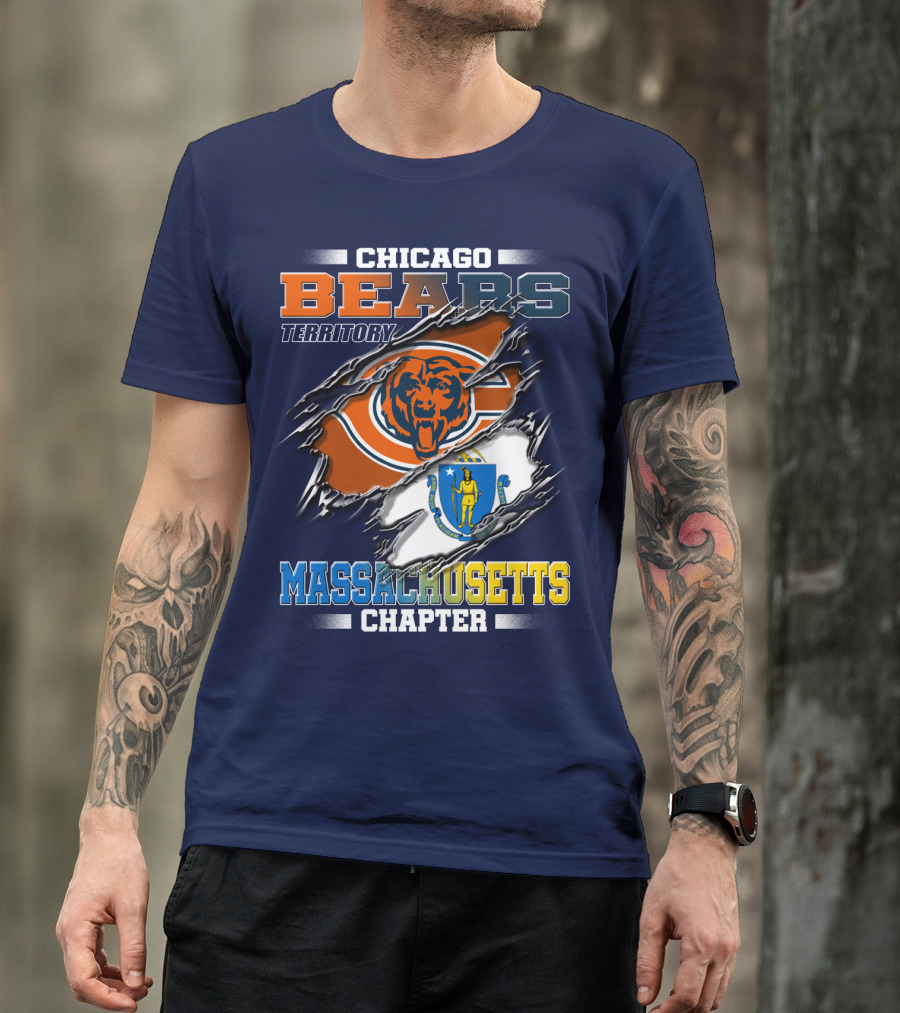 Chicago Bears Territory Massachusetts Chapter T-Shirt