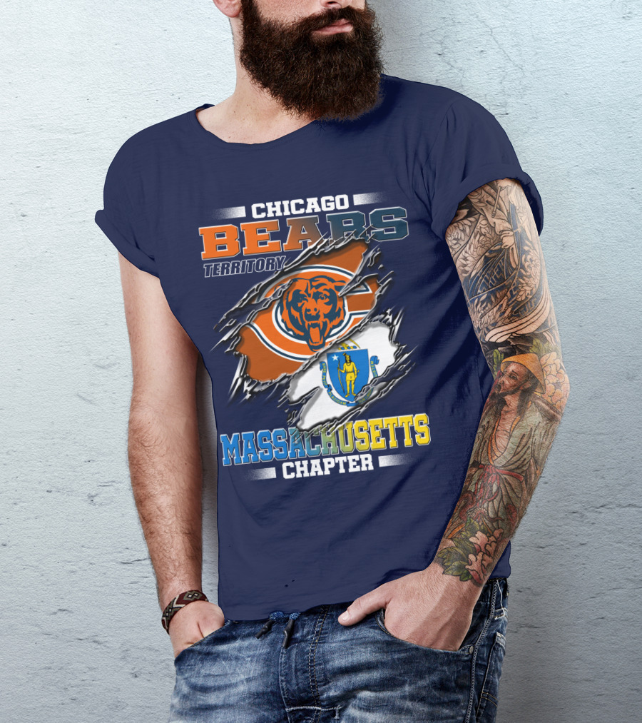 Chicago Bears Territory Massachusetts Chapter T-Shirt