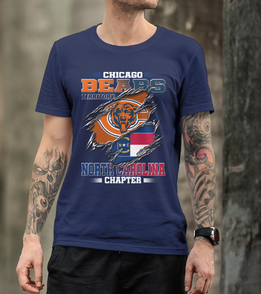 Chicago Bears Territory North Carolina Chapter T-Shirt