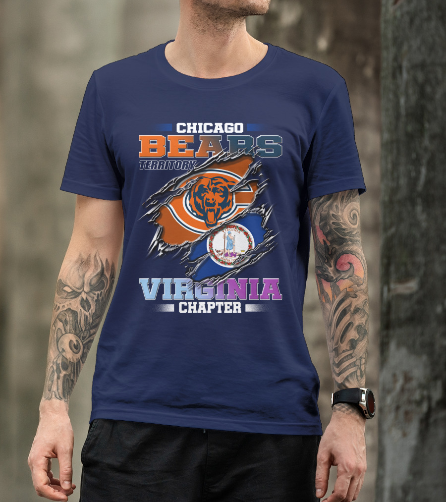 Chicago Bears Territory Virginia Chapter T-Shirt