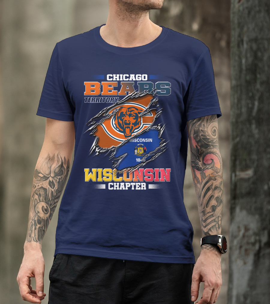 CHICAGO BEARS TERRITORY WISCONSIN CHAPTER 1848 T-Shirt