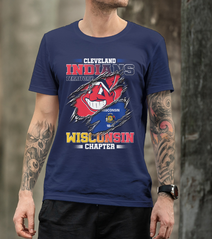Cleveland Indians Territory Wisconsin Chapter 1848 T-Shirt