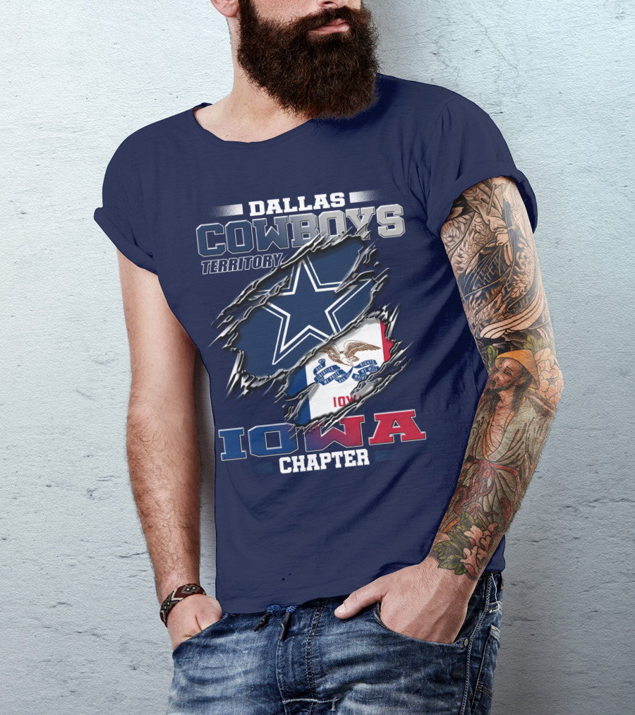 Dallas Cowboys Territory Iowa Chapter T-Shirt