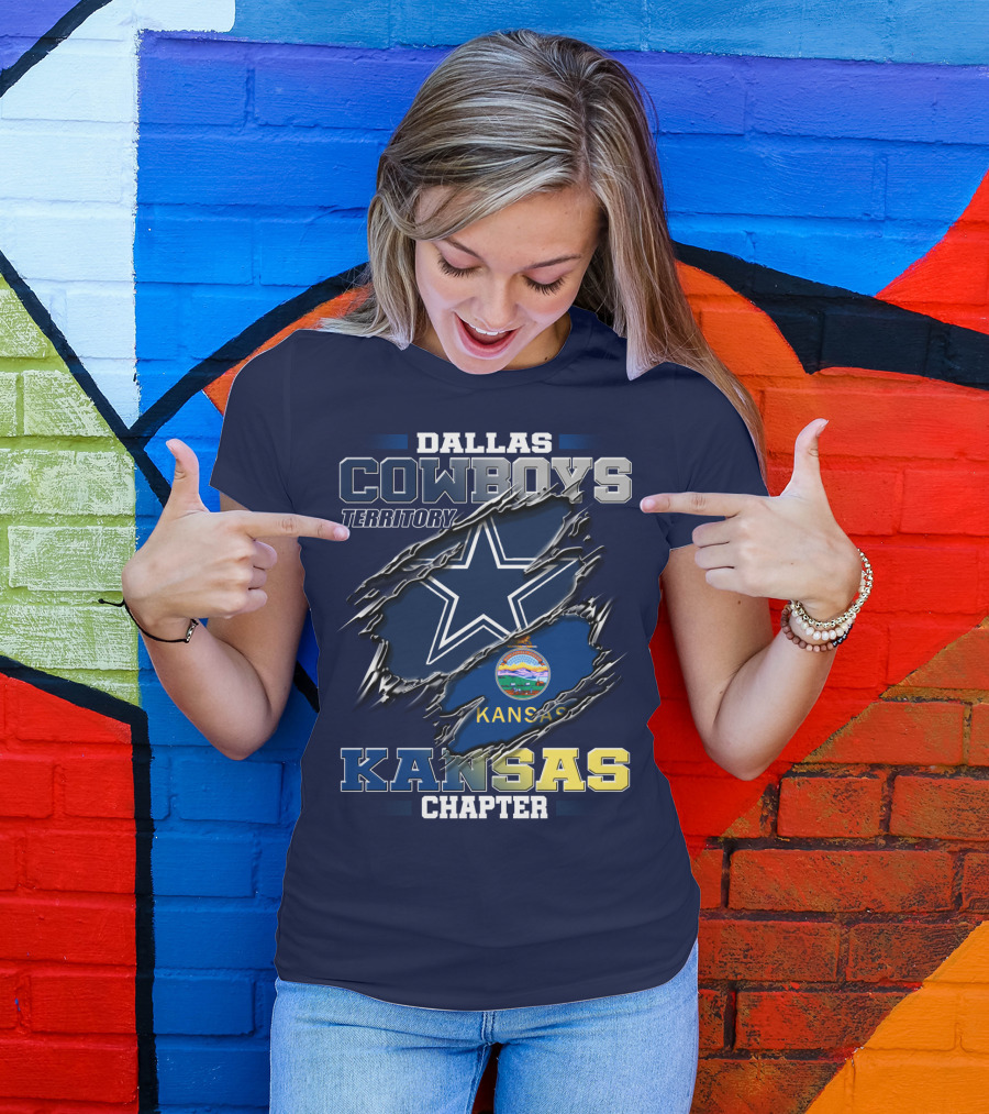Dallas Cowboys Territory Kansas Chapter T-Shirt