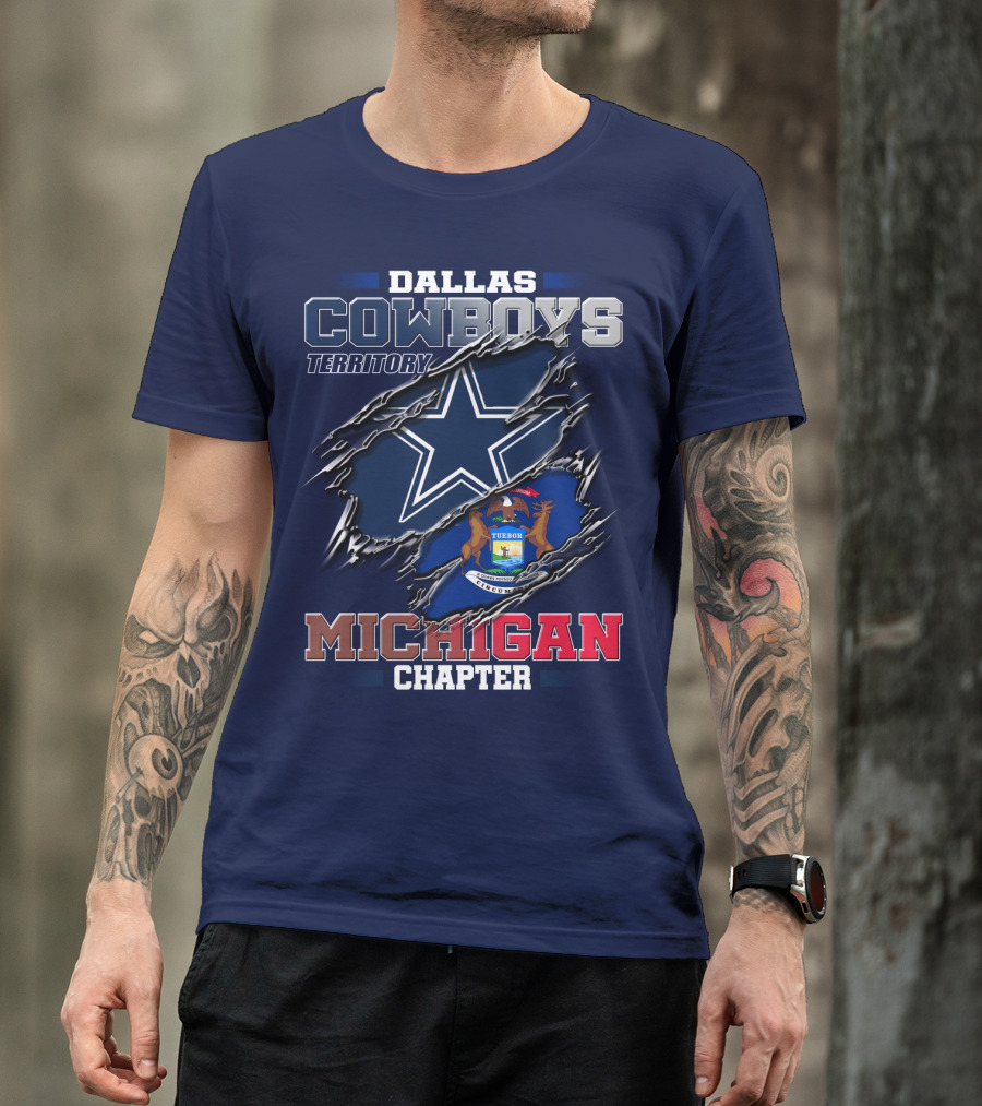 Dallas Cowboys Territory Michigan Chapter T-Shirt