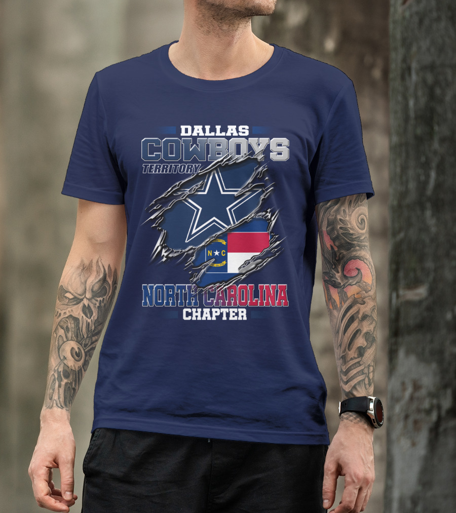 Dallas Cowboys Territory North Carolina Chapter T-Shirt