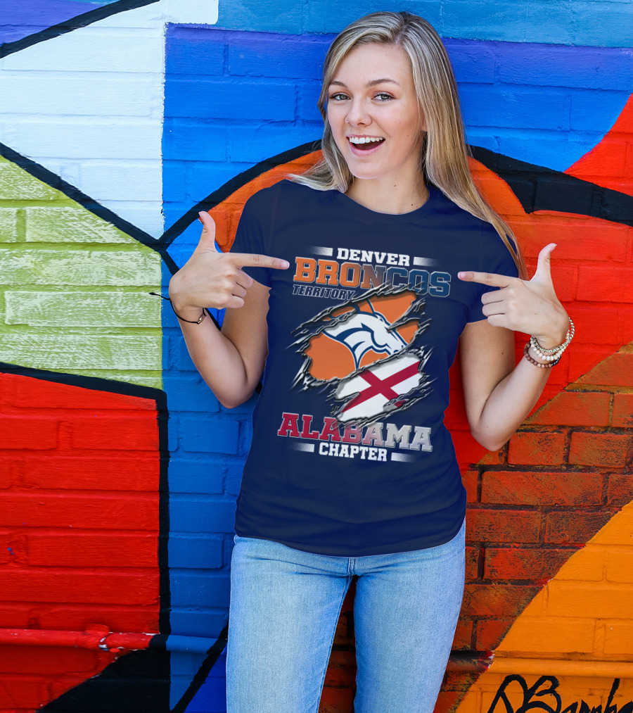 Denver Broncos Territory Alabama Chapter T-Shirt