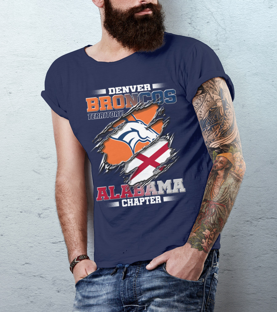 Denver Broncos Territory Alabama Chapter T-Shirt