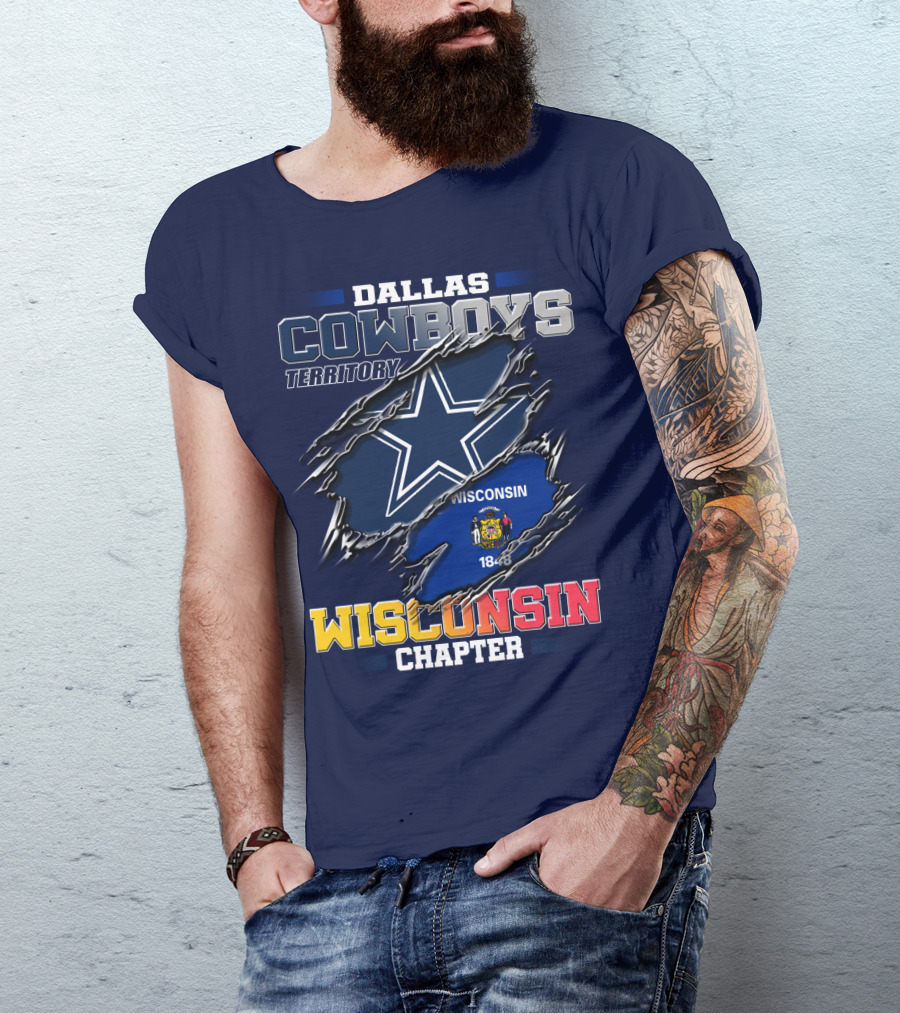 Dallas Cowboys Territory Wisconsin Chapter 1848 T-Shirt