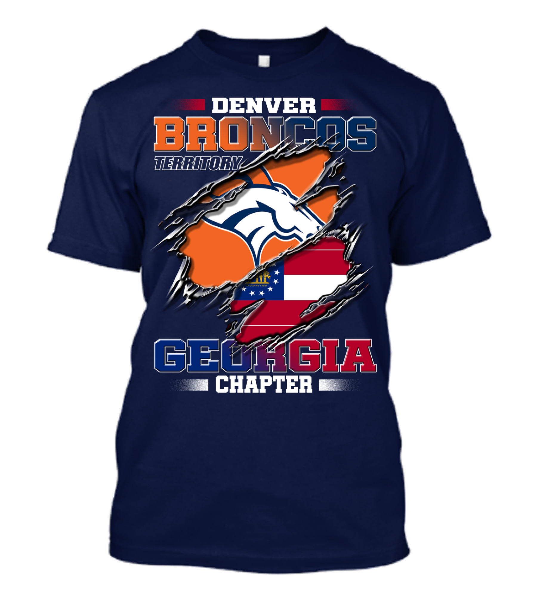 Denver Broncos Territory Georgia Chapter T-Shirt