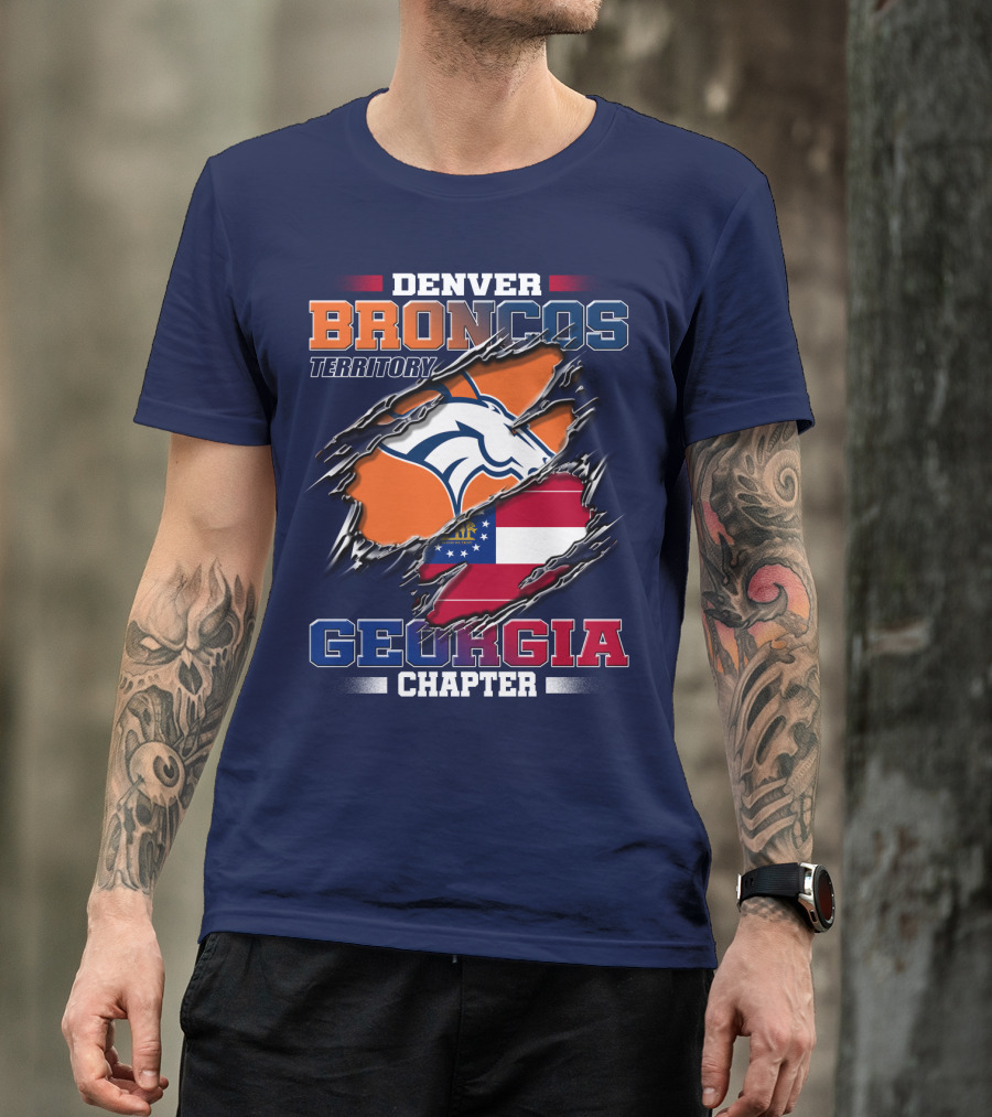 Denver Broncos Territory Georgia Chapter T-Shirt