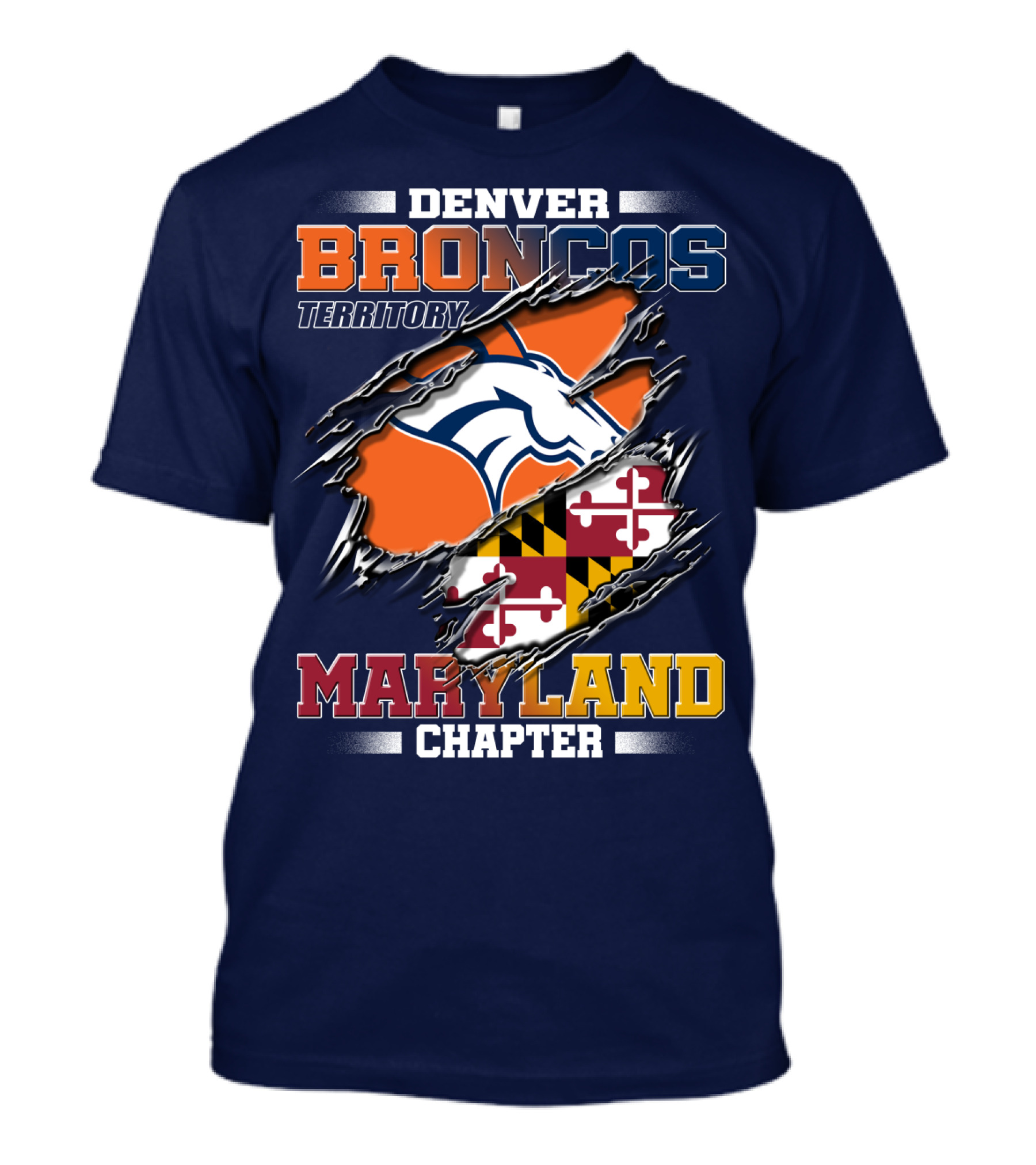 Denver Broncos Territory Maryland Chapter T-Shirt