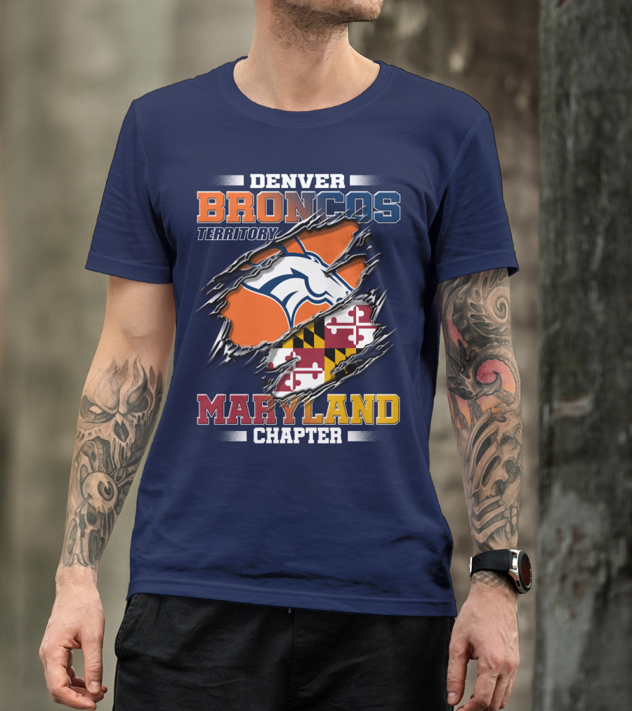 Denver Broncos Territory Maryland Chapter T-Shirt