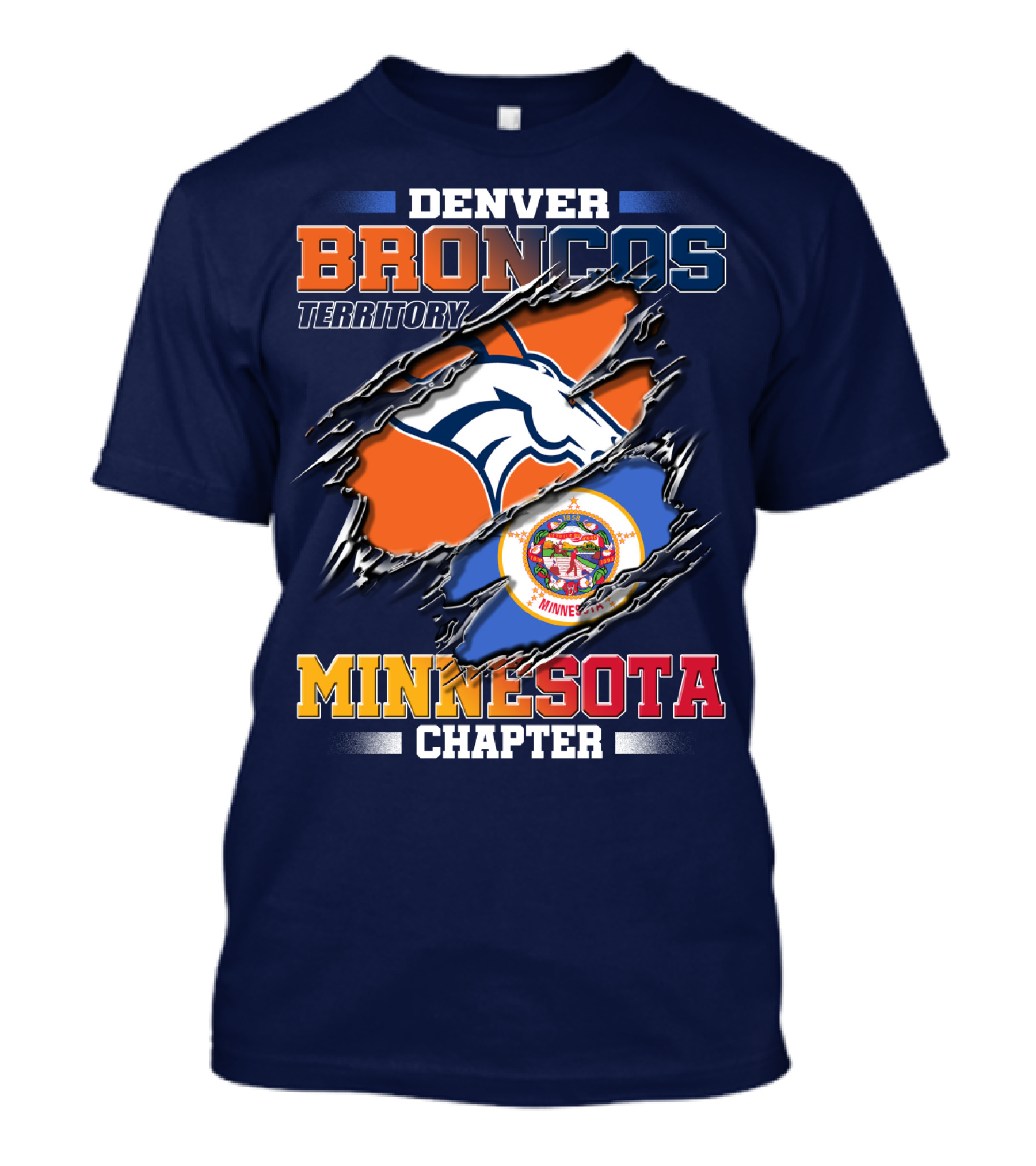 Denver Broncos Territory Minnesota Chapter T-Shirt