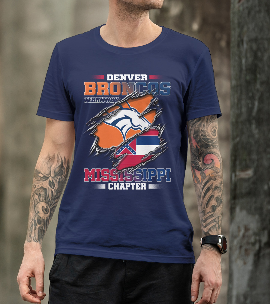 Denver Broncos Territory Mississippi Chapter T-Shirt